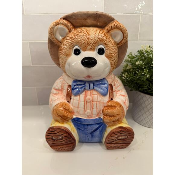 None and/or Unknown Other - VTG Trappers Bear Cookie Jar